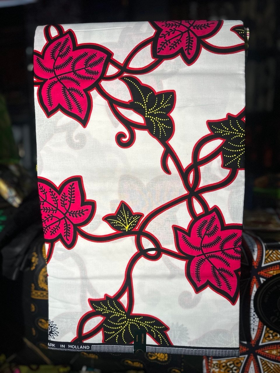 Esterica Real Wax Print – Red Leaf