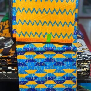 Blue Gold Zigzag
