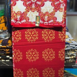Crimson Floral Medallion