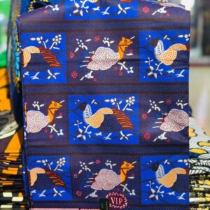 Blue Floral Birds