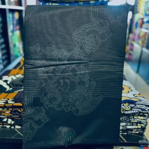 Black Blue Floral Texture