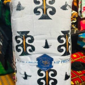 White Black Adinkra-Inspired