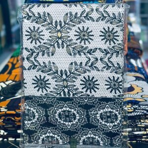 Black White Floral Geometry