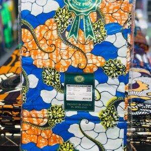 Orange Blue Floral Chains